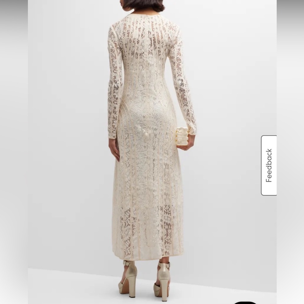 Zimmermann Devi Lace Long-Sleeve Midi Dress - Picture 3 of 8